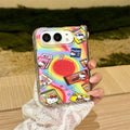 Fashion Ins Cute Cat Magnetic Phone Case for iPhone Duo Protective Cover With Magsafe Stand Kawaii Cartoon Anti-fall Phone Case