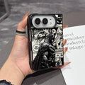 New Folding Phone Case for iPhone Duo Fold Shockproof duo Back fold Hard Skin texture Cover Comics Batman