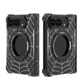 Fashion 360° Foldable Attraction Spider Metal Stand Magnetic Phone Case For iPhone Duo Shockproof Anti-Slip Sturdy Durable Cover