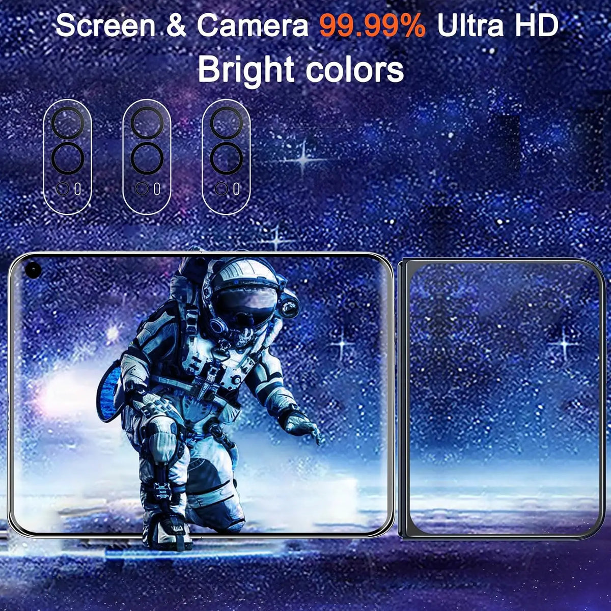 2+2+2 Inner Screen Protector for iPhone Duo,Tempered Glass Back 9H+Hardness,with Camera Lens Protector