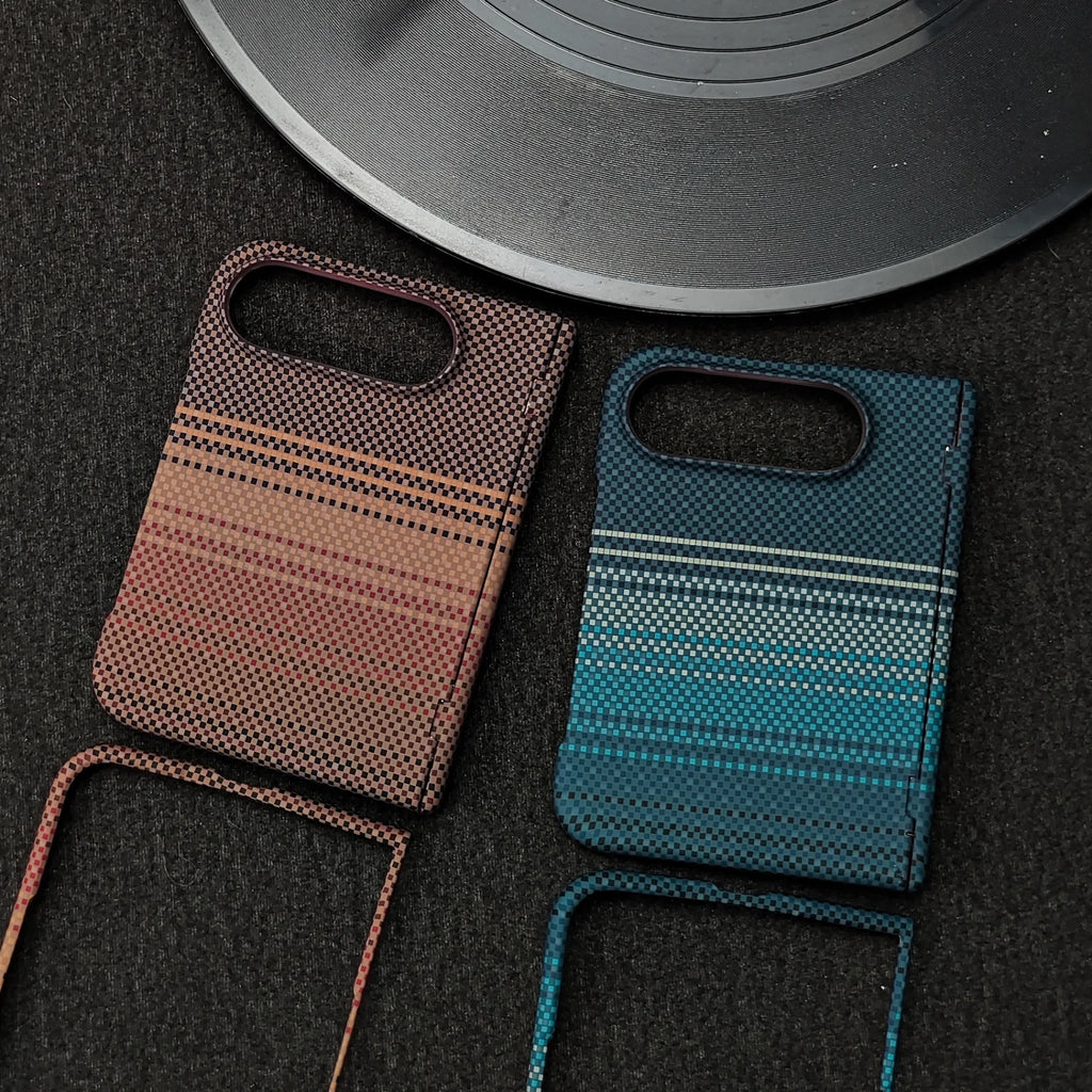 Slim Carbon-Texture MagSafe Case for iPhone Duo