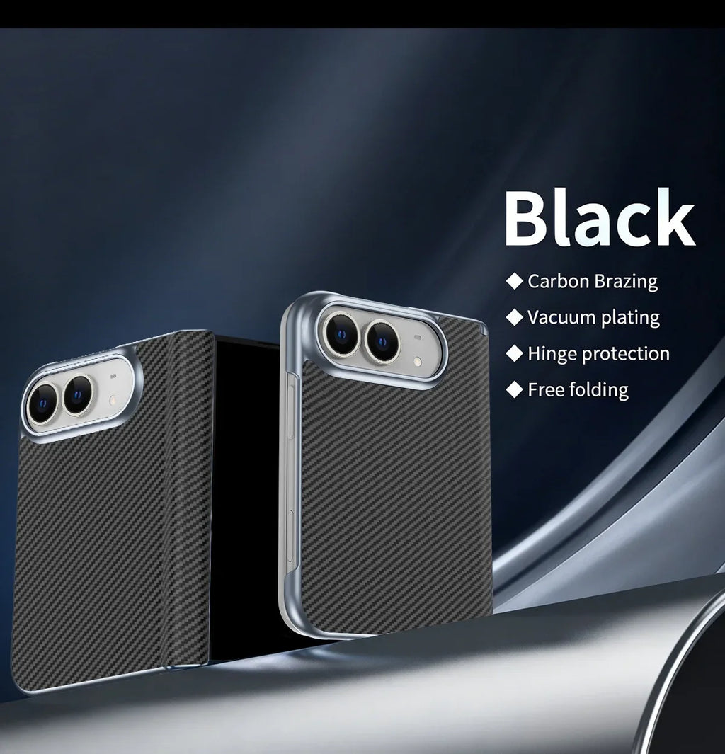 Carbon Case with Front Film for iPhone Duo