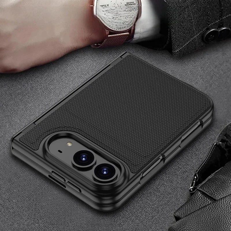 Woven MagSafe Case with Tempered Glass for iPhone Duo