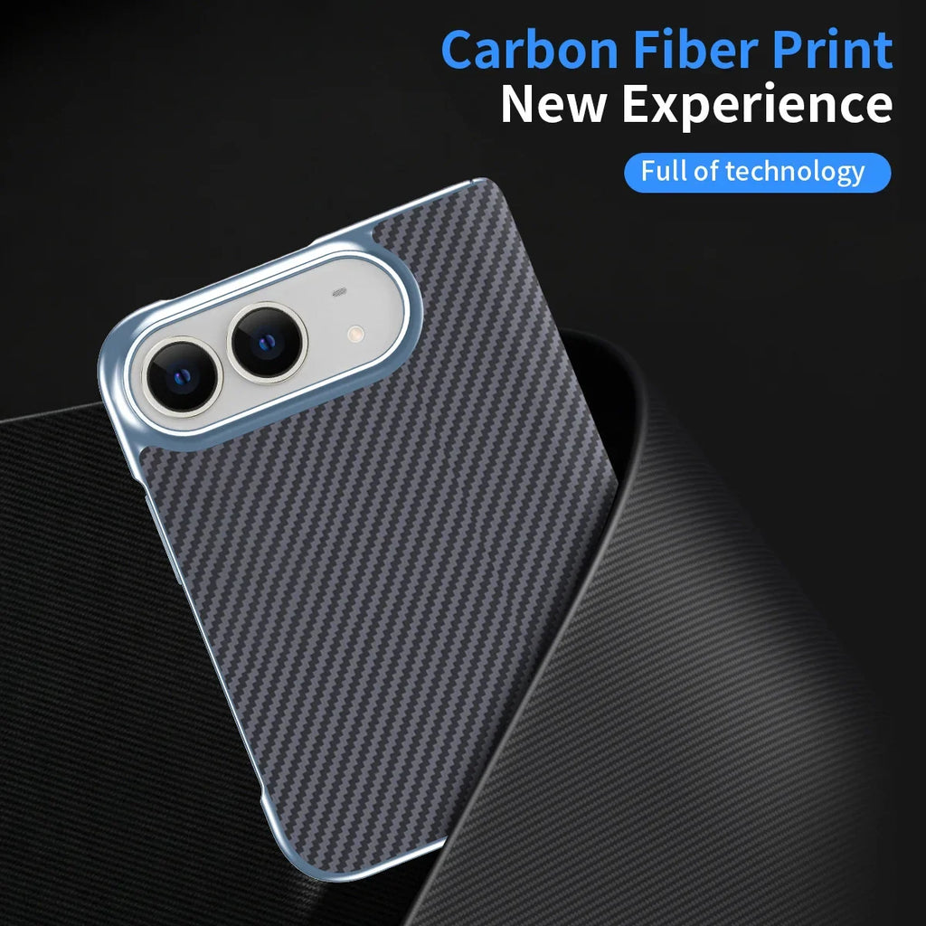 Carbon Case with Front Film for iPhone Duo