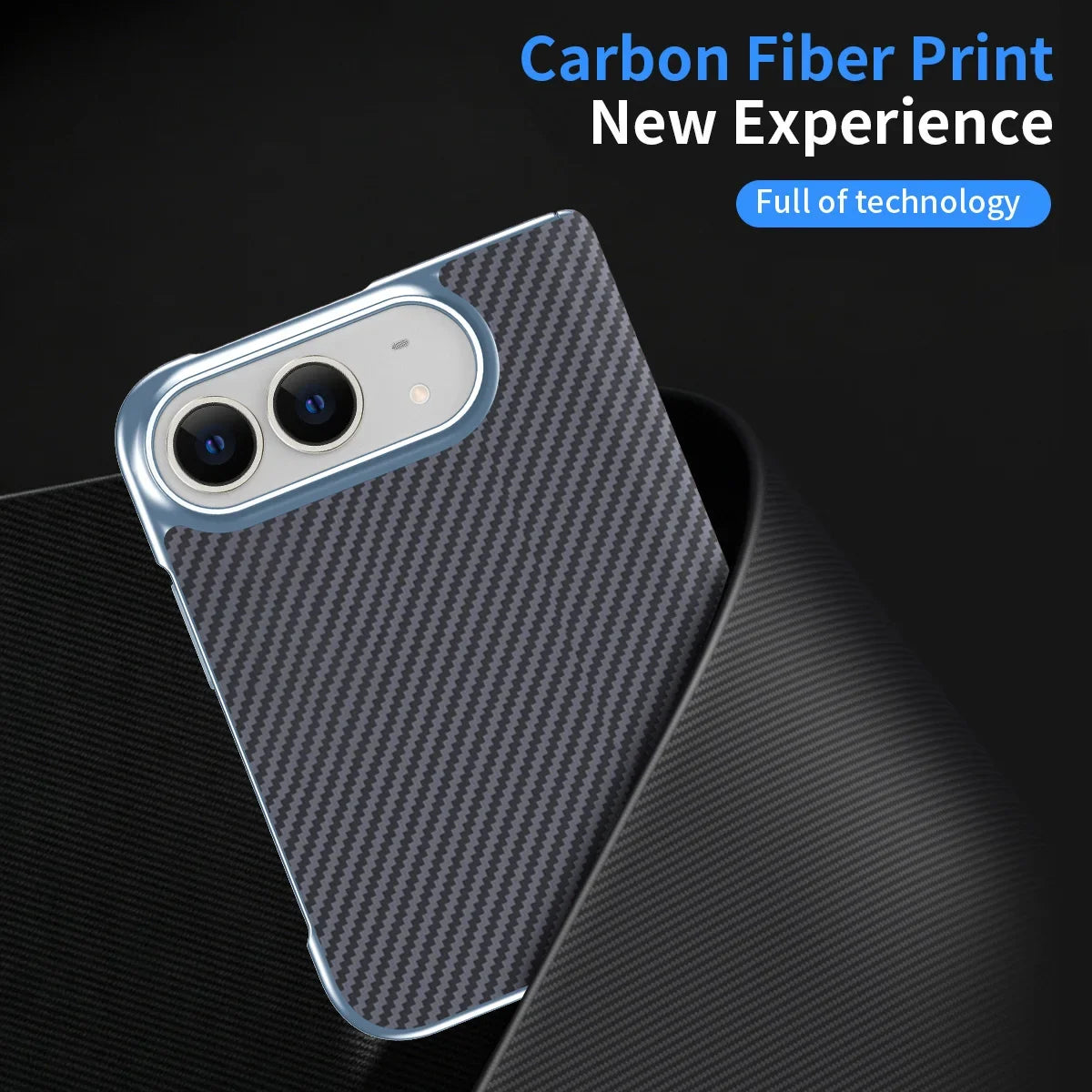 Carbon Case with Front Film for iPhone Duo
