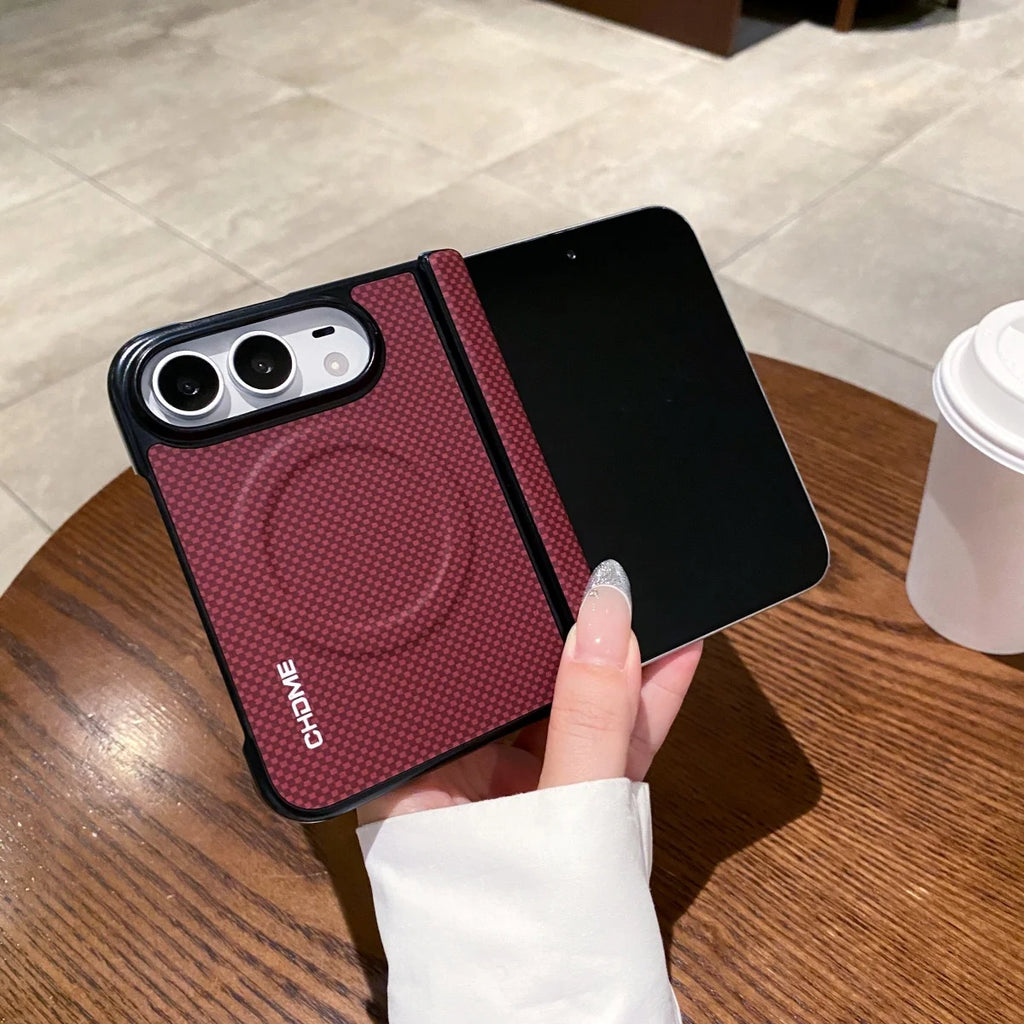 For IPhone Duo Case Luxury Leather Magnetic Phone Case for IPhone Duo 2026 TPU Silicone Shockproof Protective Back Cover