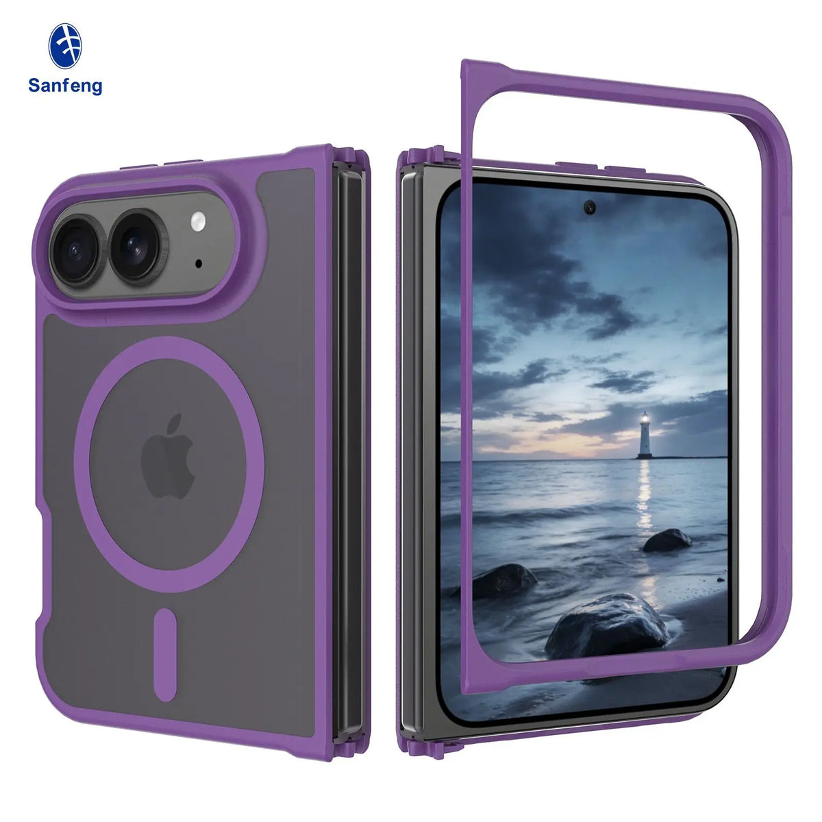 Matte Acrylic MagSafe Case for iPhone Duo