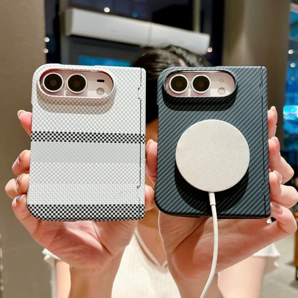 Carbon Leather MagSafe Case for iPhone Duo