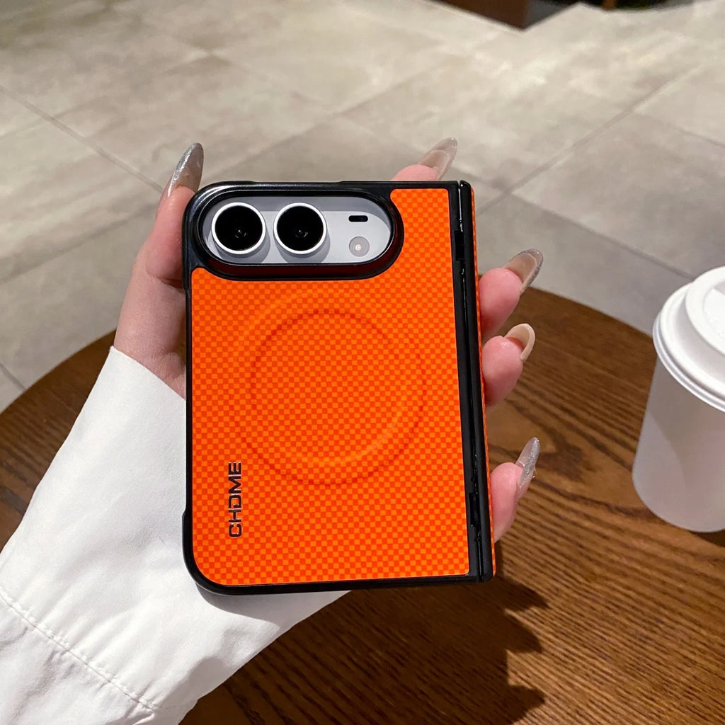 For IPhone Duo Case Luxury Leather Magnetic Phone Case for IPhone Duo 2026 TPU Silicone Shockproof Protective Back Cover