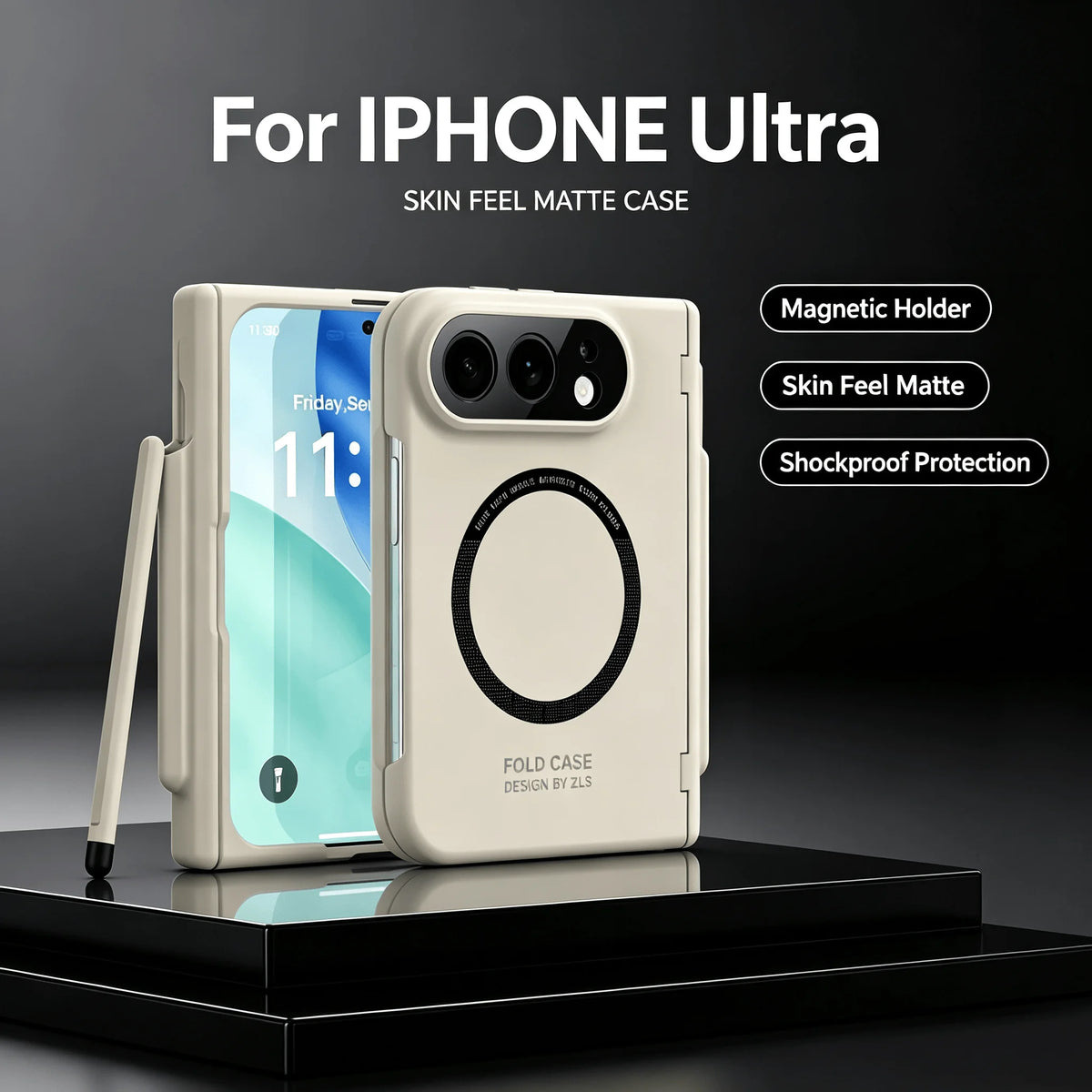 MagSafe Case with Stylus Slot for iPhone Duo