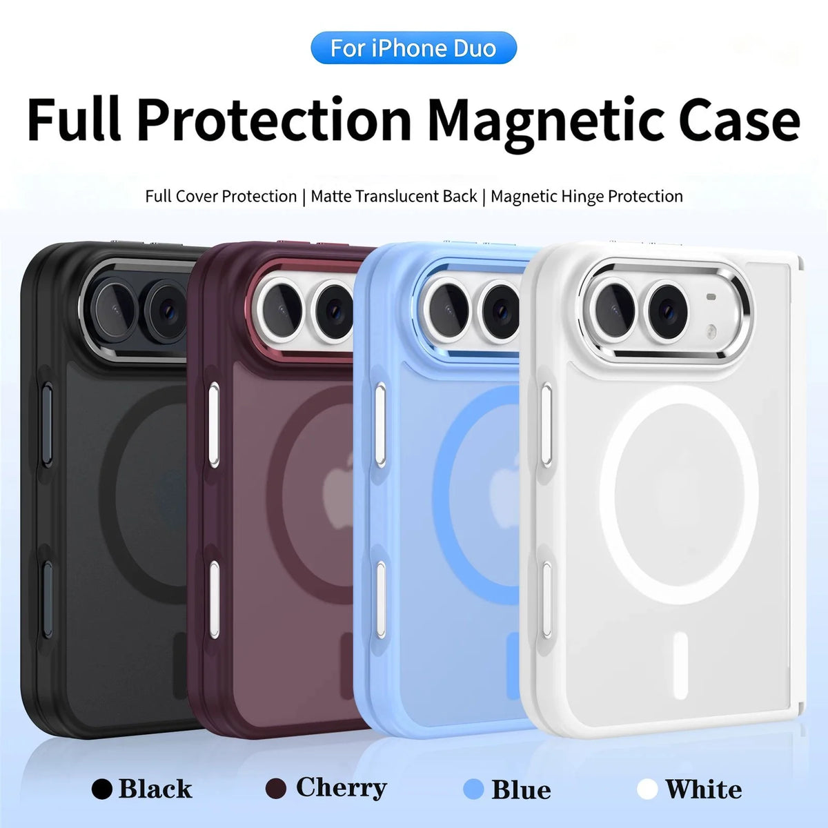 Matte MagSafe Full-Body Case for iPhone Duo