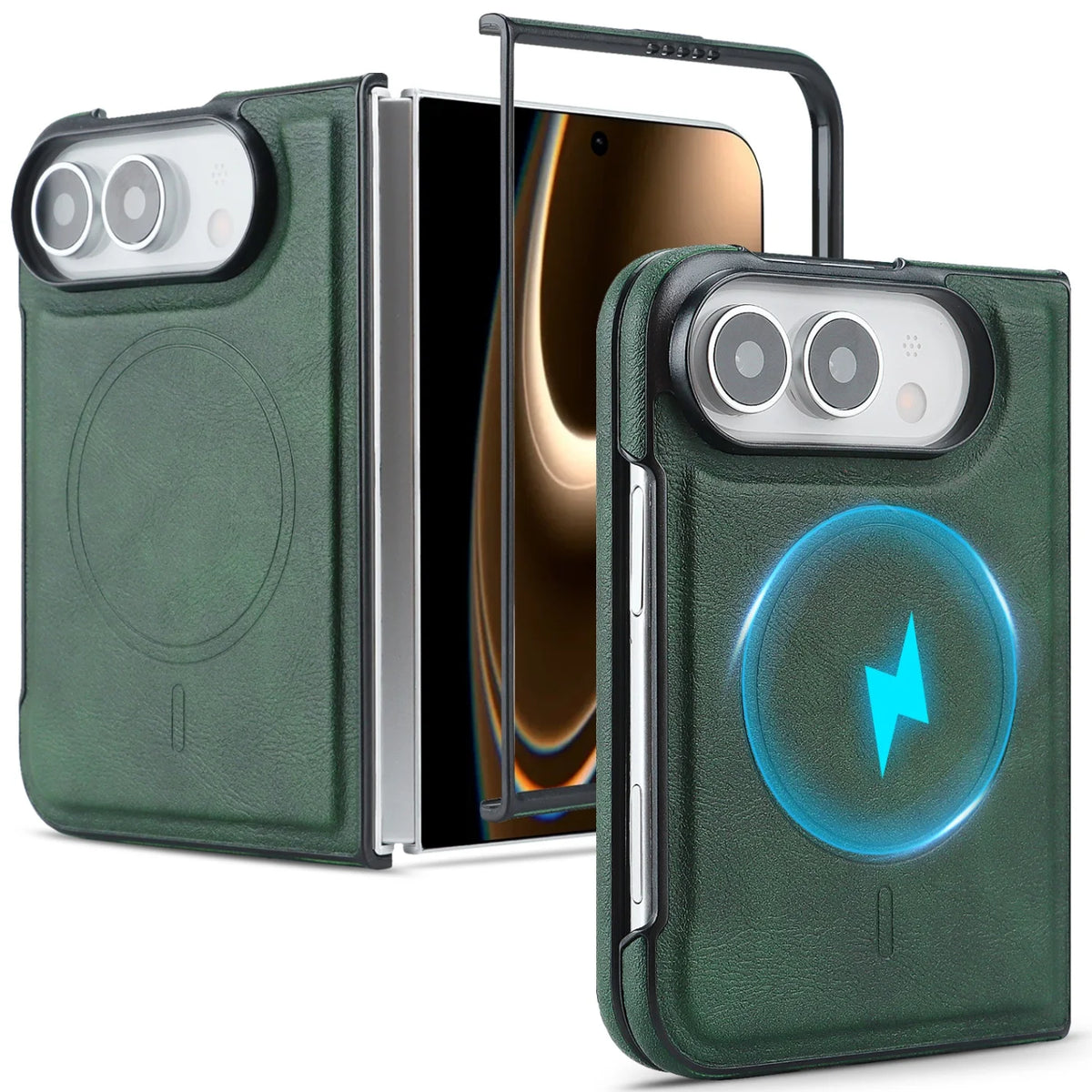 Business Leather MagSafe Case for iPhone Duo