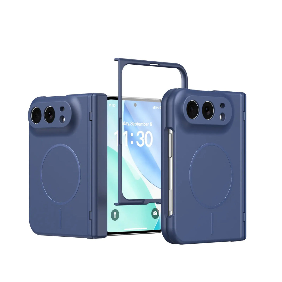 Frosted MagSafe Case with Screen Guard for iPhone Duo