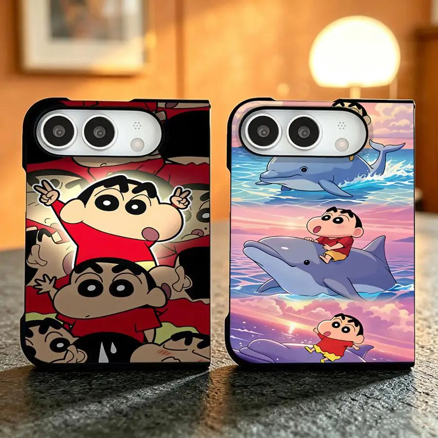 Phone Cover Case for Apple iPhone Duo 18Pro Max 18 Pro Shins‑Chans Collage