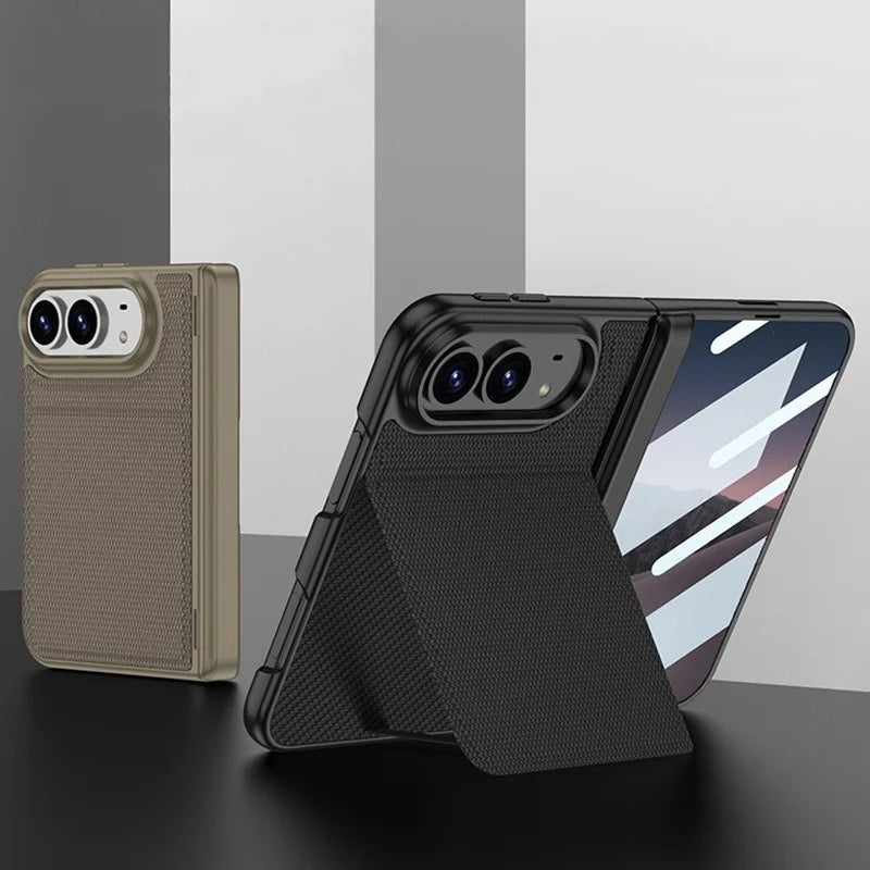 Woven MagSafe Case with Tempered Glass for iPhone Duo