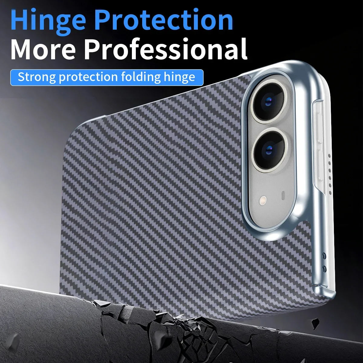 Carbon Case with Front Film for iPhone Duo