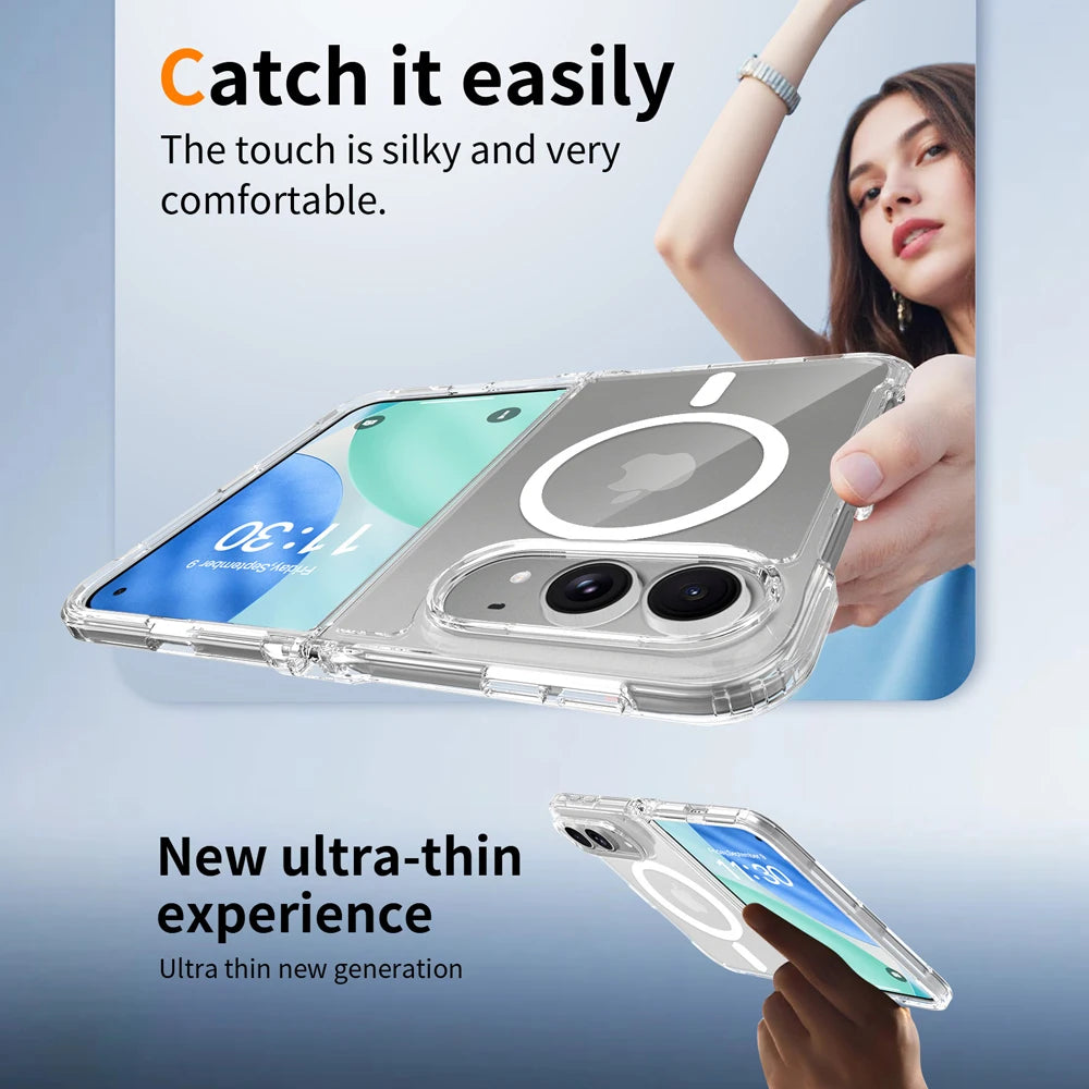 MagSafe Clear Shock Case for iPhone Duo