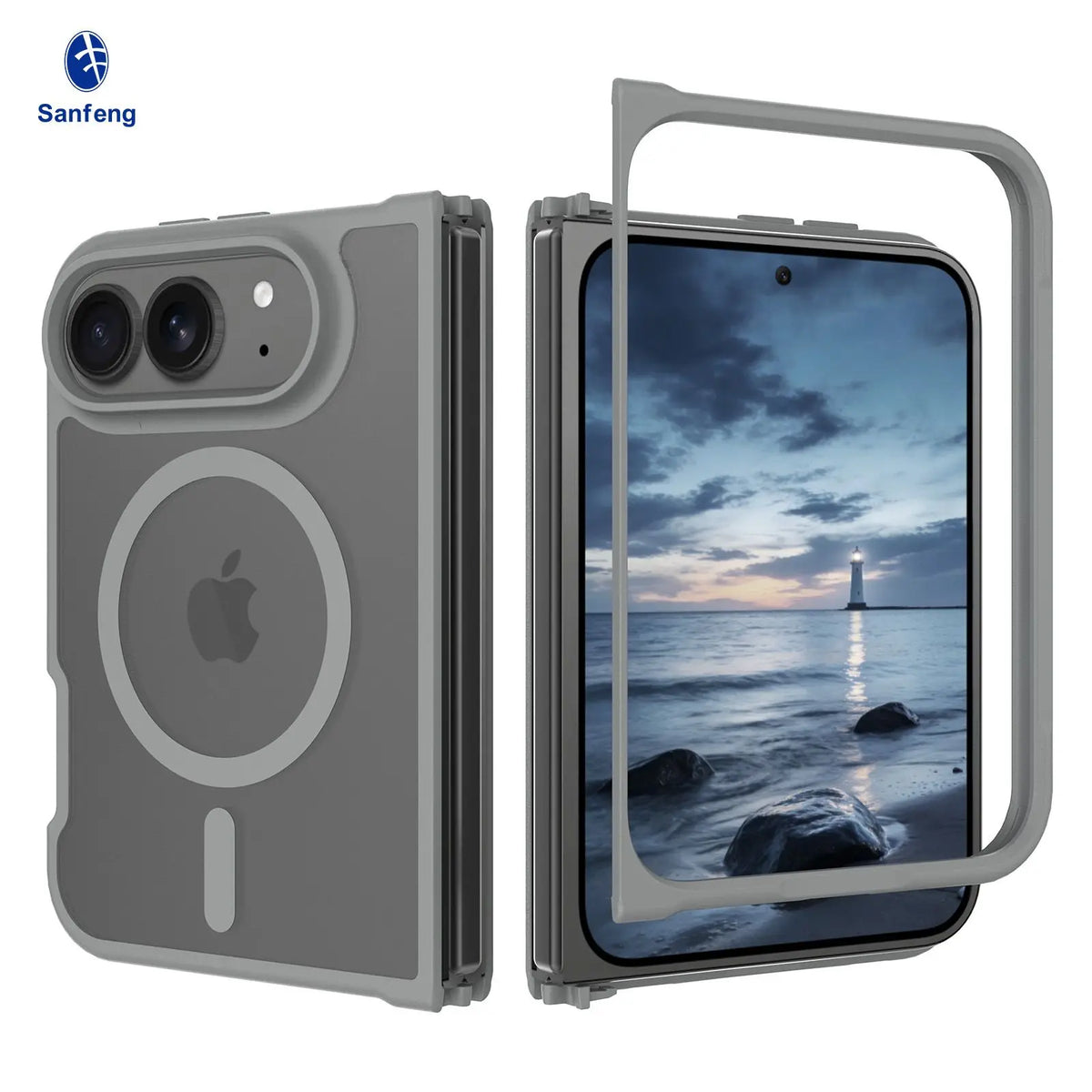 Matte Acrylic MagSafe Case for iPhone Duo