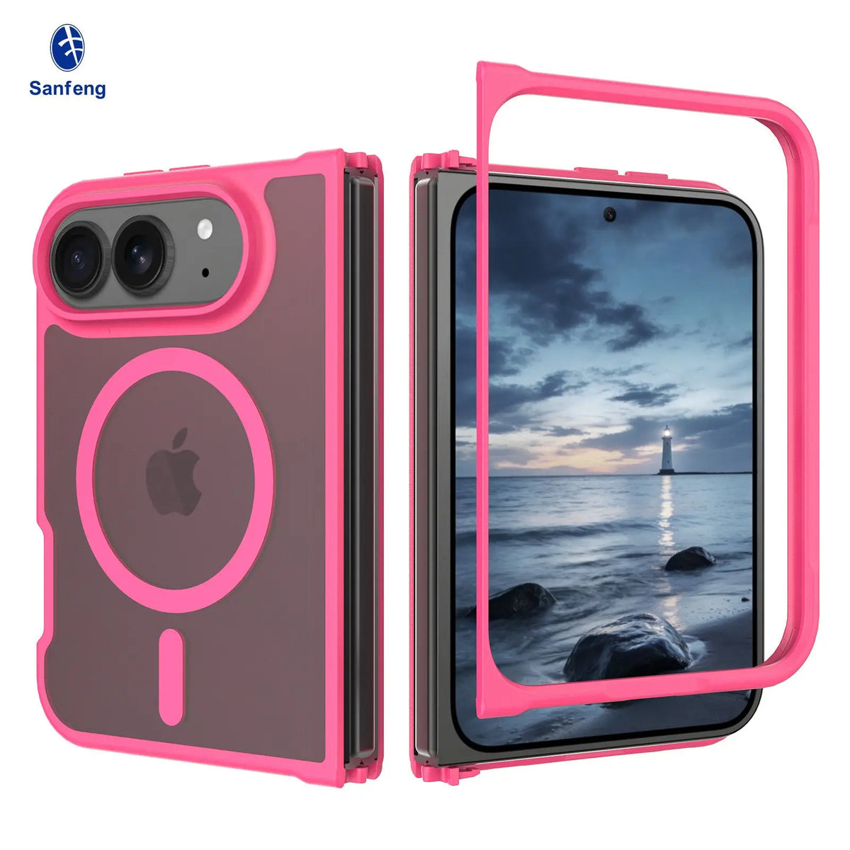 Matte Acrylic MagSafe Case for iPhone Duo