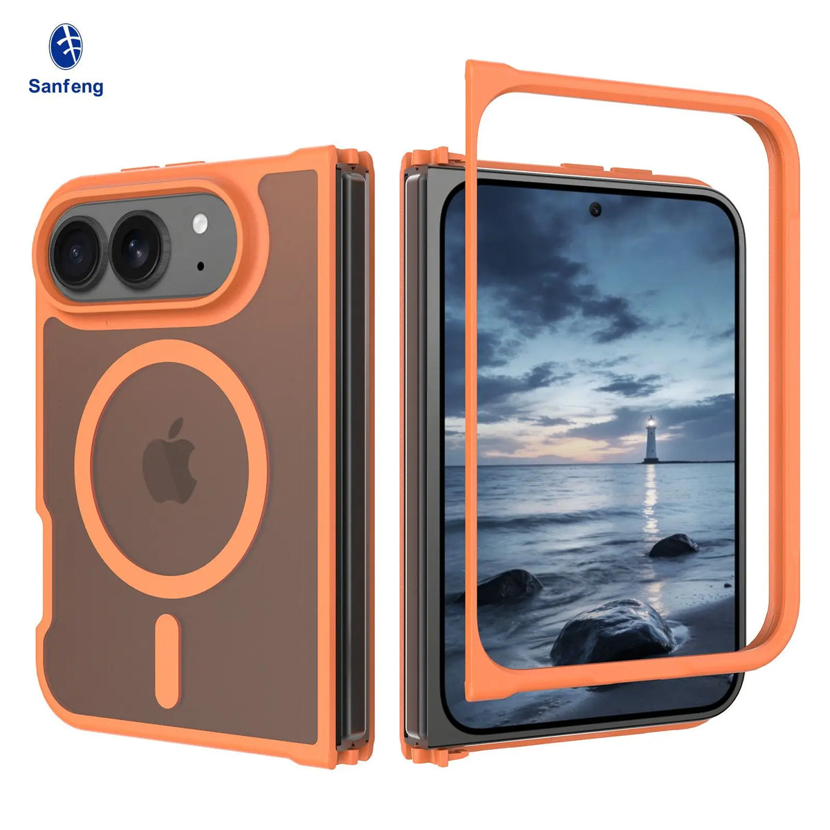 Matte Acrylic MagSafe Case for iPhone Duo