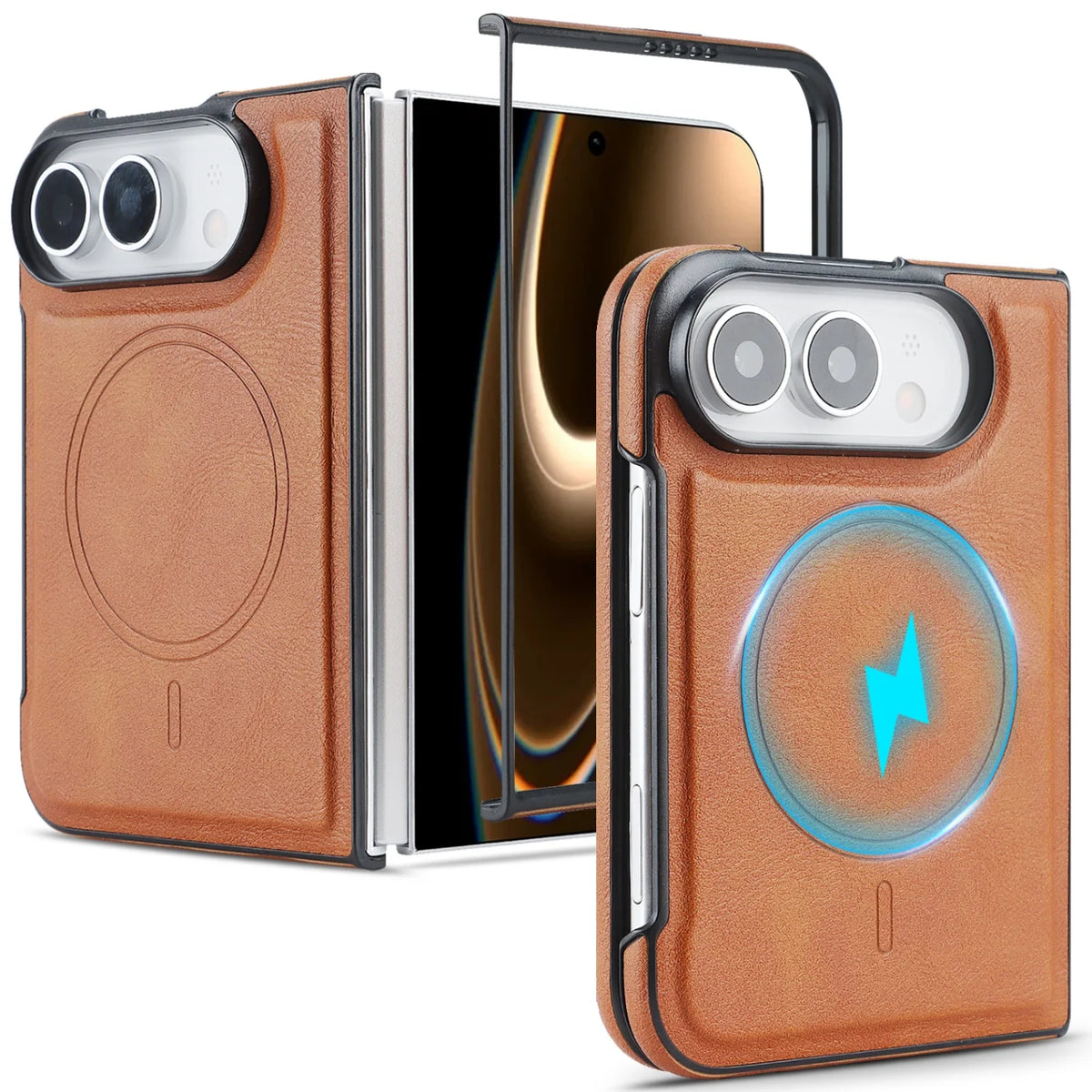 Business Leather MagSafe Case for iPhone Duo