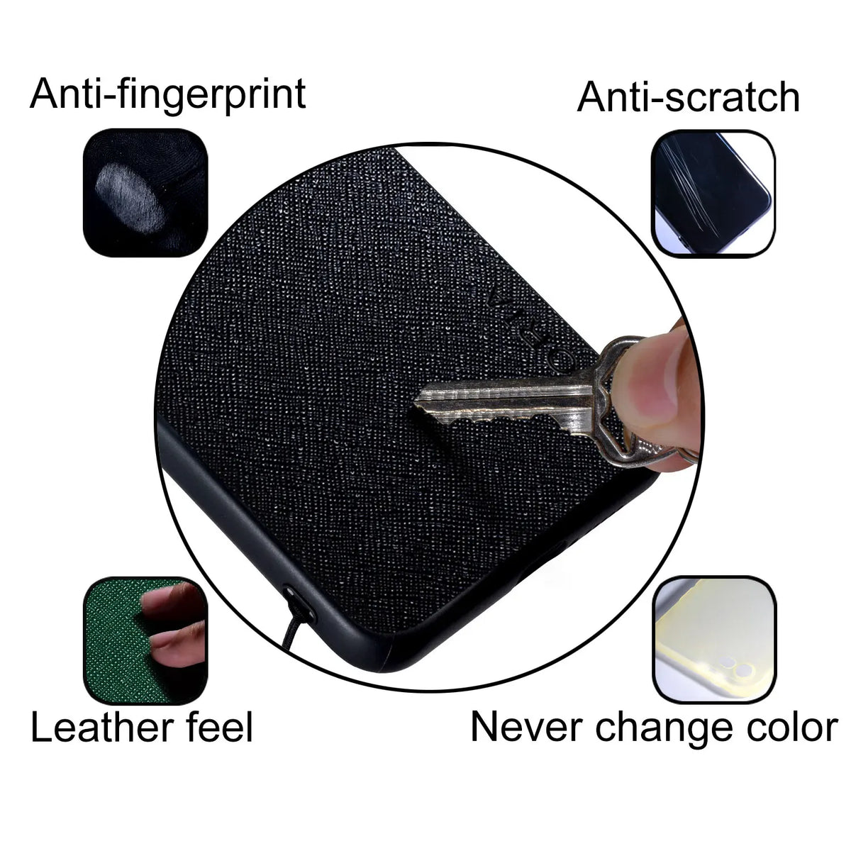 Soft Leather Wrap Case for iPhone Duo