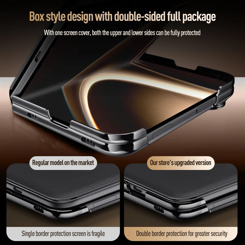 Leather Flip Case with Lens Holder for iPhone Duo