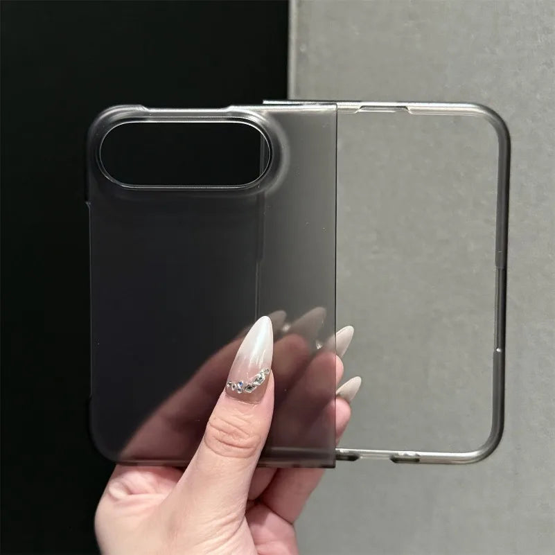 For iPhone Duo Case Luxury Men Women Ultra Thin Slim Matte PP Cover for iPhone Duo 18 Fold Transparent Shockproof Cases