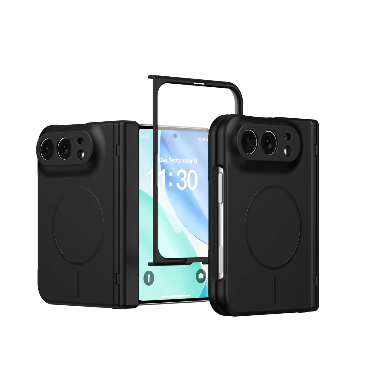 Frosted MagSafe Case with Screen Guard for iPhone Duo