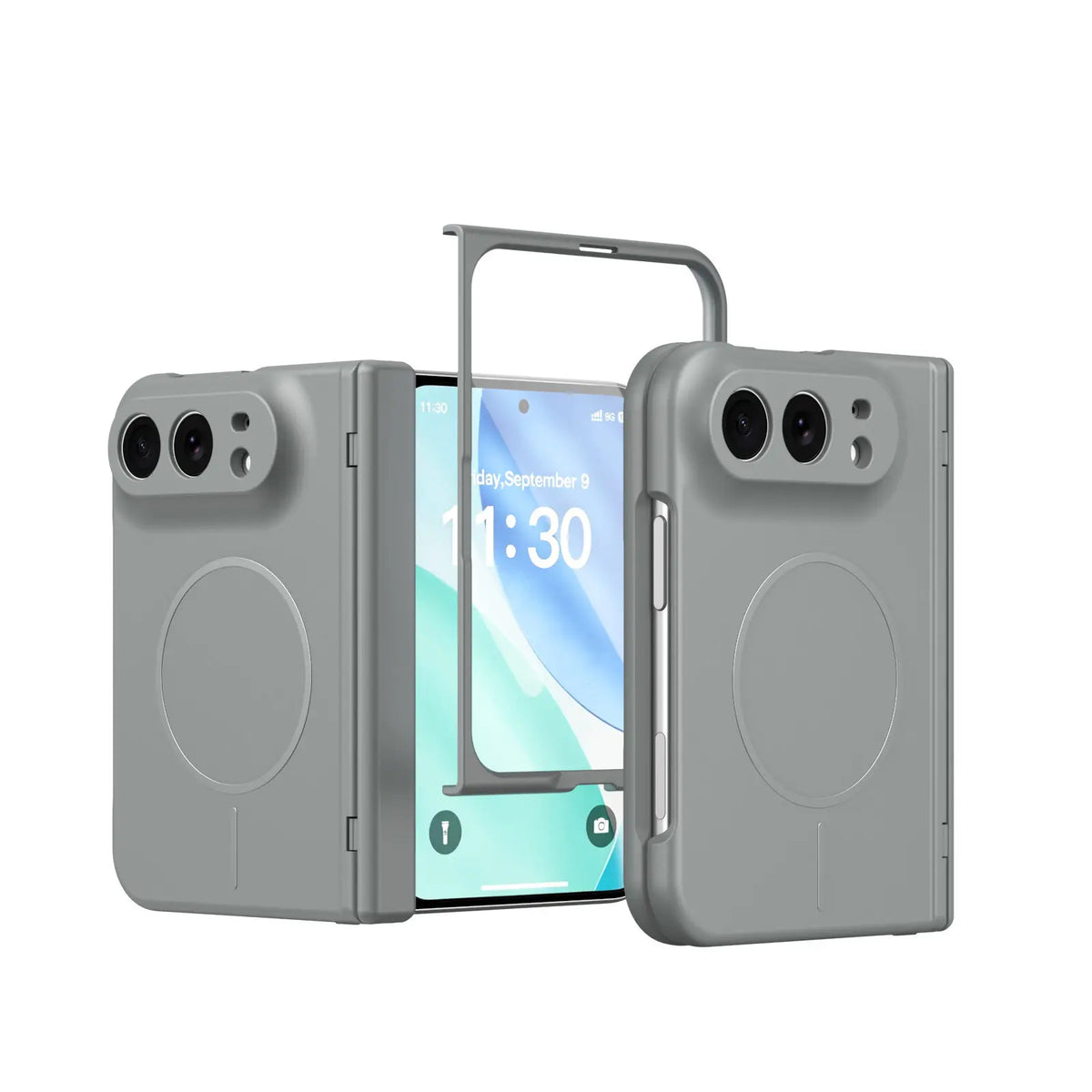 Frosted MagSafe Case with Screen Guard for iPhone Duo