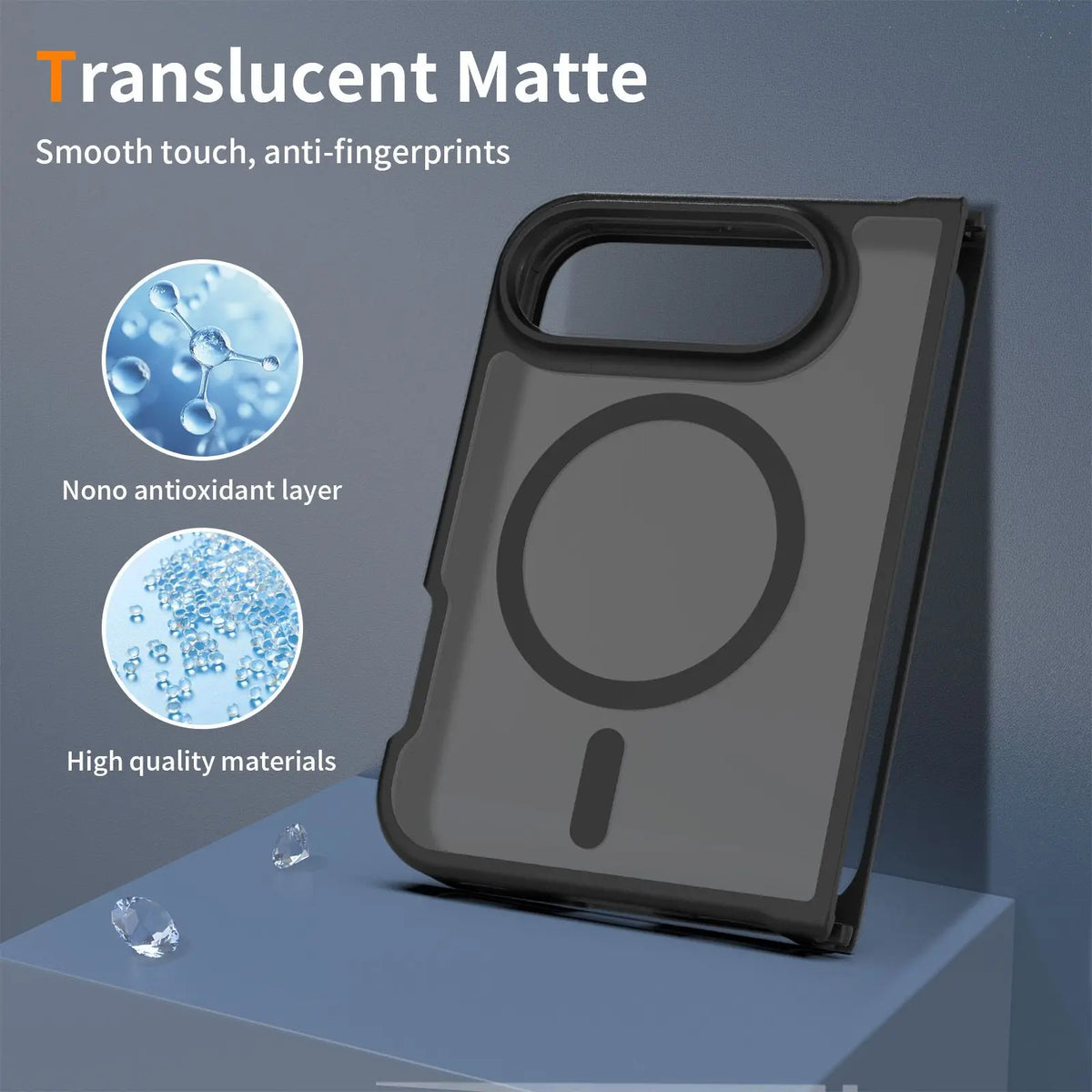 Matte Acrylic MagSafe Case for iPhone Duo