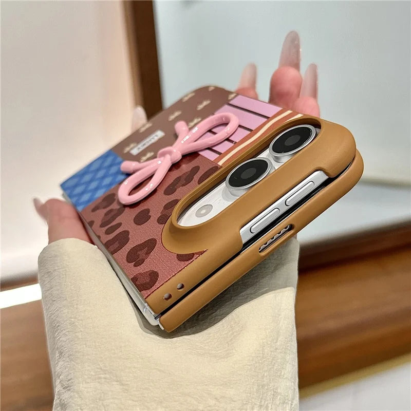 Plaid Bow Accent Case for iPhone Duo