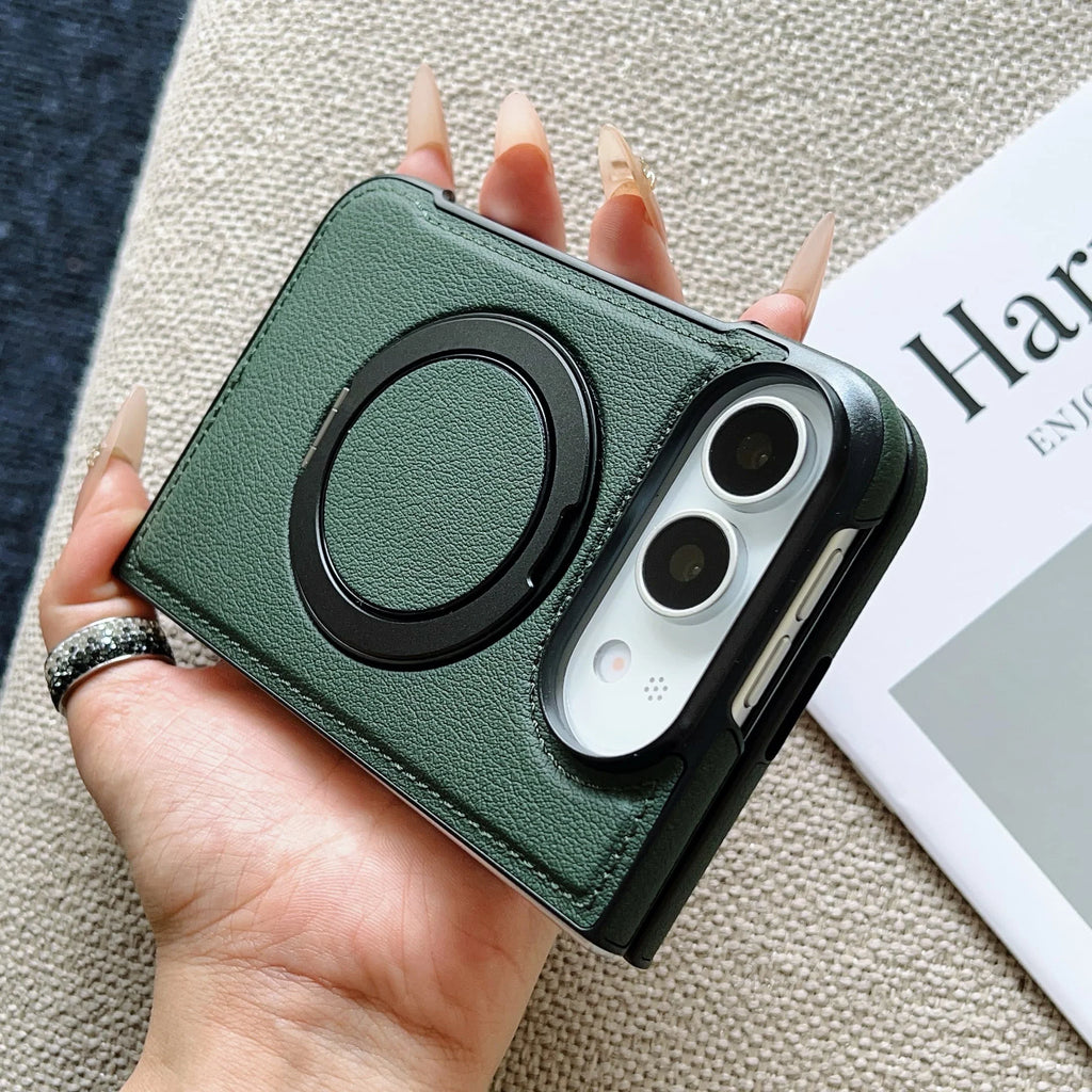 Rotating MagSafe Leather Case for iPhone Duo
