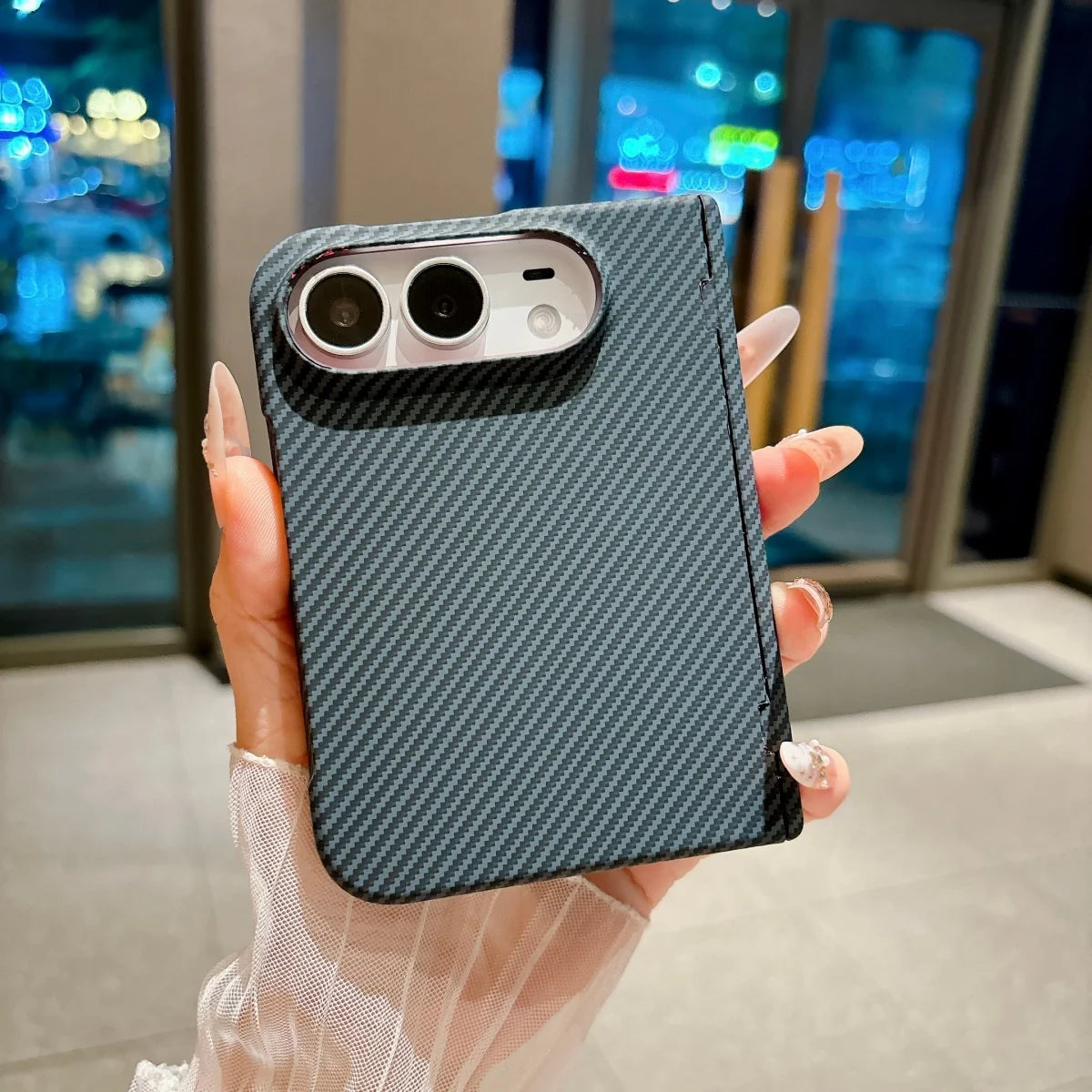 Thin Matte Carbon MagSafe Case for iPhone Duo