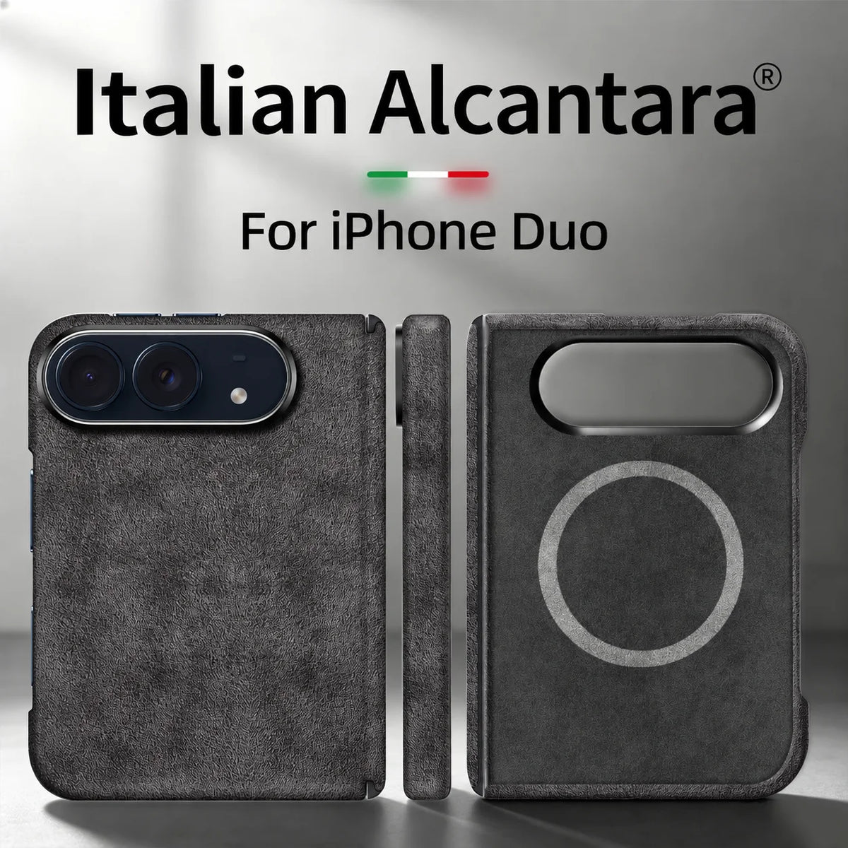 Alcantara MagSafe Case for iPhone Duo