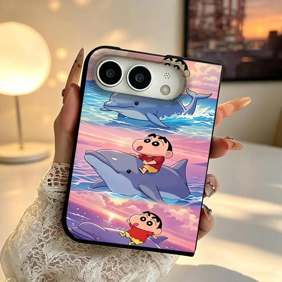 Phone Cover Case for Apple iPhone Duo 18Pro Max 18 Pro Shins‑Chans Collage
