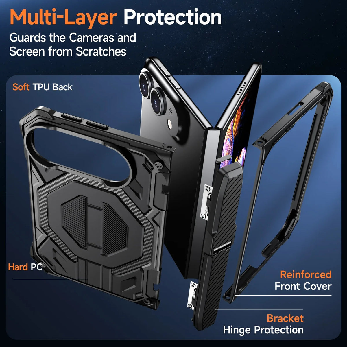 Rugged MagSafe Hinge Case for iPhone Duo
