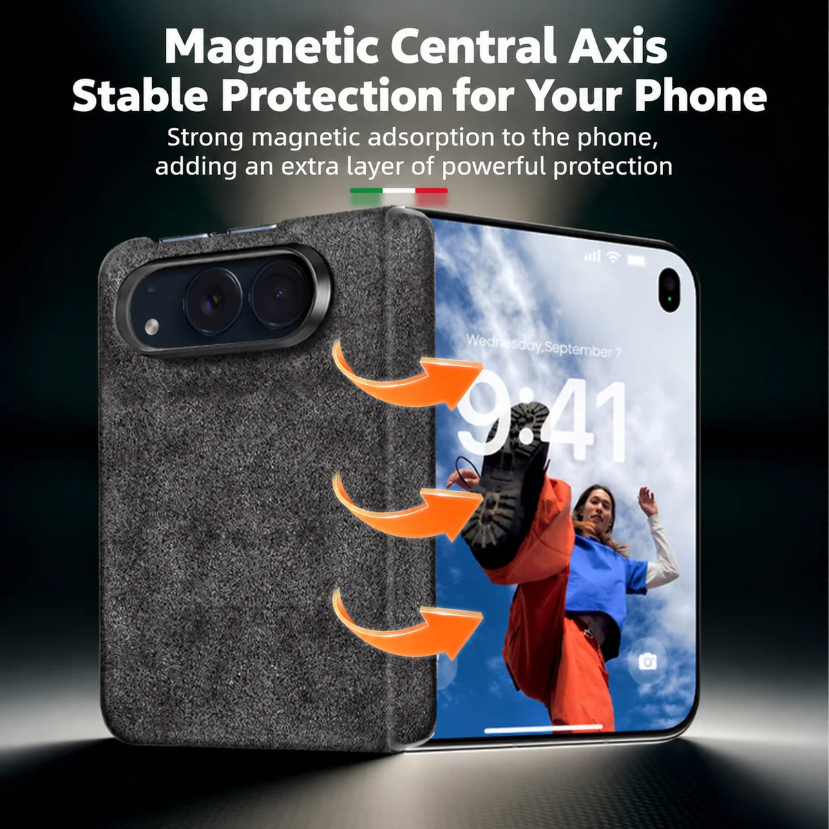 Alcantara MagSafe Case for iPhone Duo