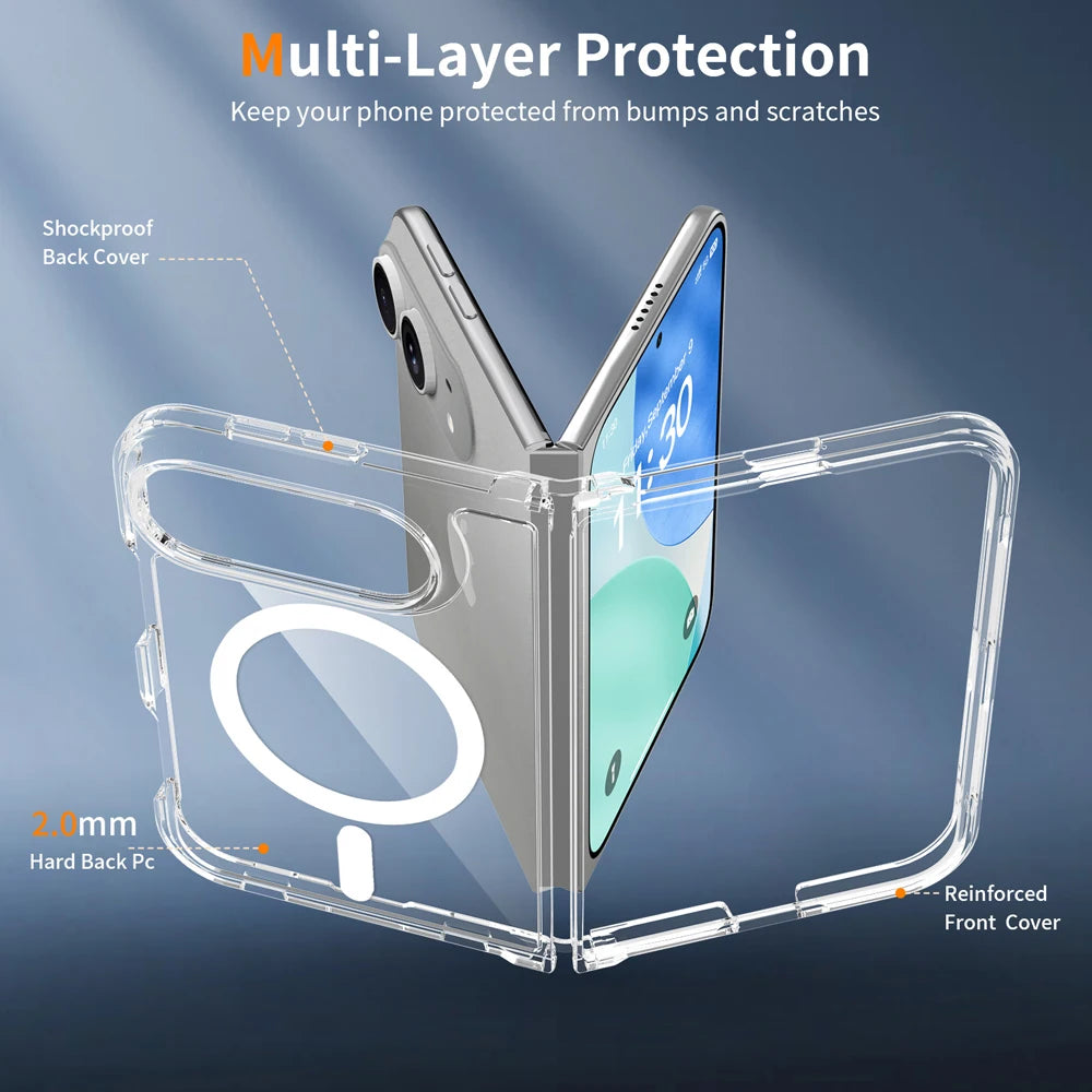 MagSafe Clear Shock Case for iPhone Duo