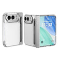 High End S Pen Phone Case for iPhone Duo Hinge Protection & Built-in Screen Protector Leather Phone Cover for iPhone Duo