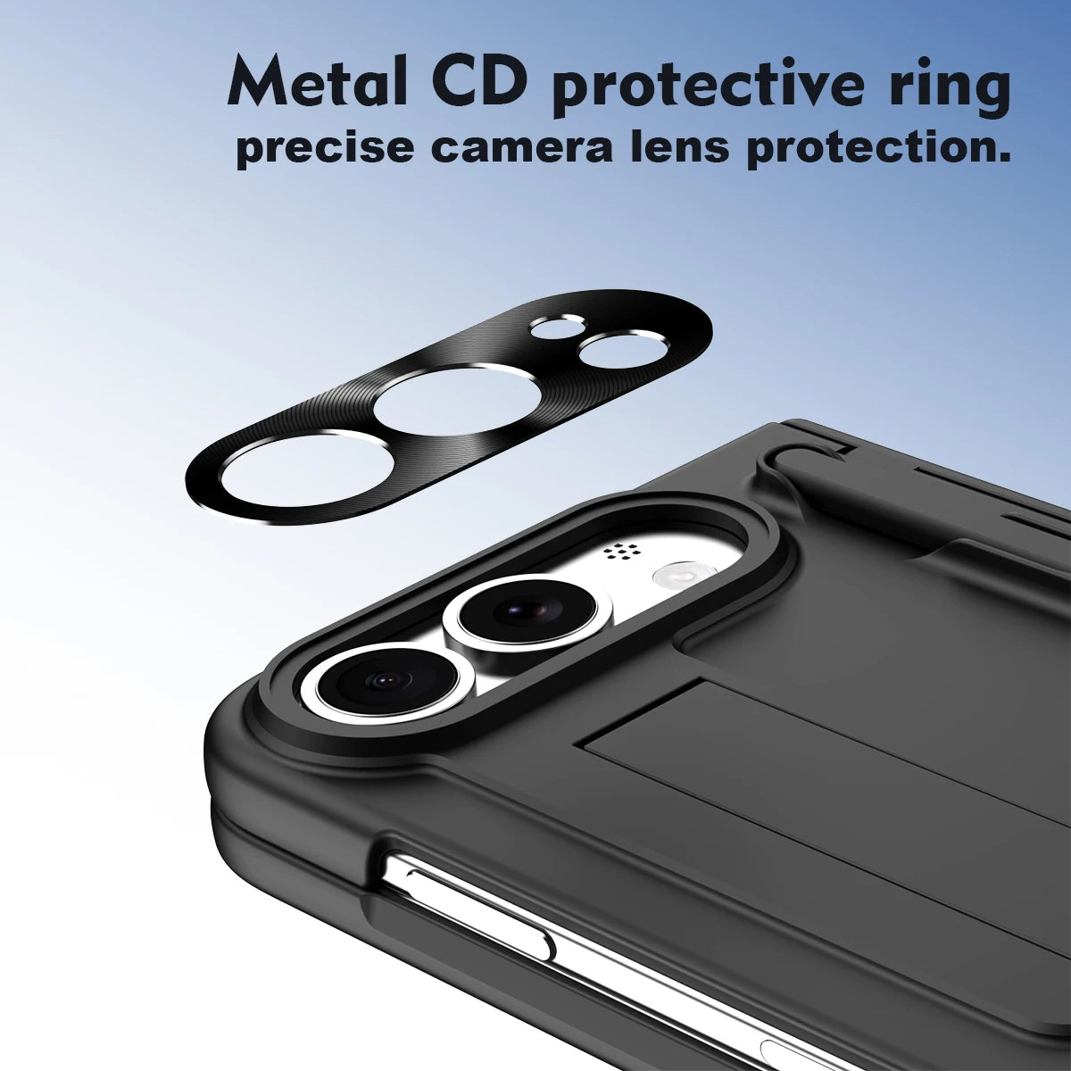 360 Full Protection Hinge Stand Case For iPhone Duo Original With Touch Pen Folding Cover Tempered Glass Film Funda