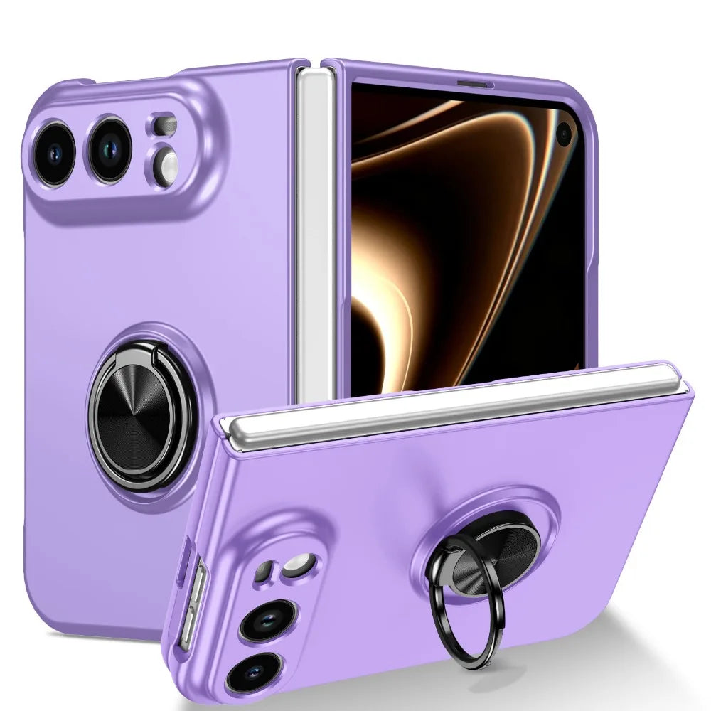 High End Ultra-thin Case For iPhone Duo with Magnetic Ring Kickstand Bracket Armor Shockproof Anti-scratch Protector Phone Cover