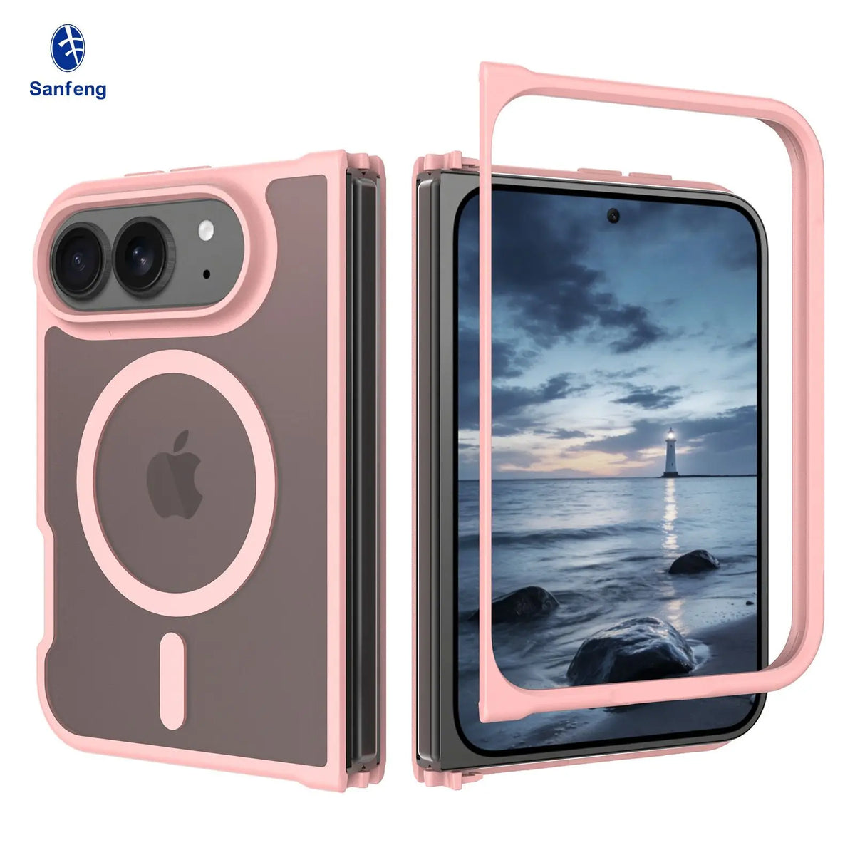 Matte Acrylic MagSafe Case for iPhone Duo