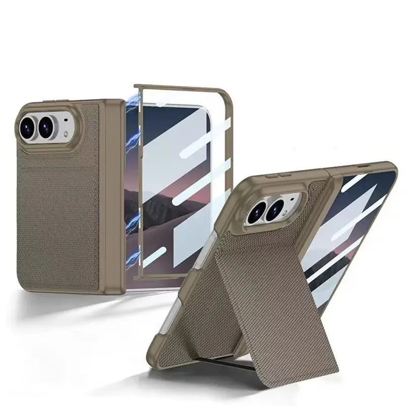 Woven MagSafe Case with Tempered Glass for iPhone Duo