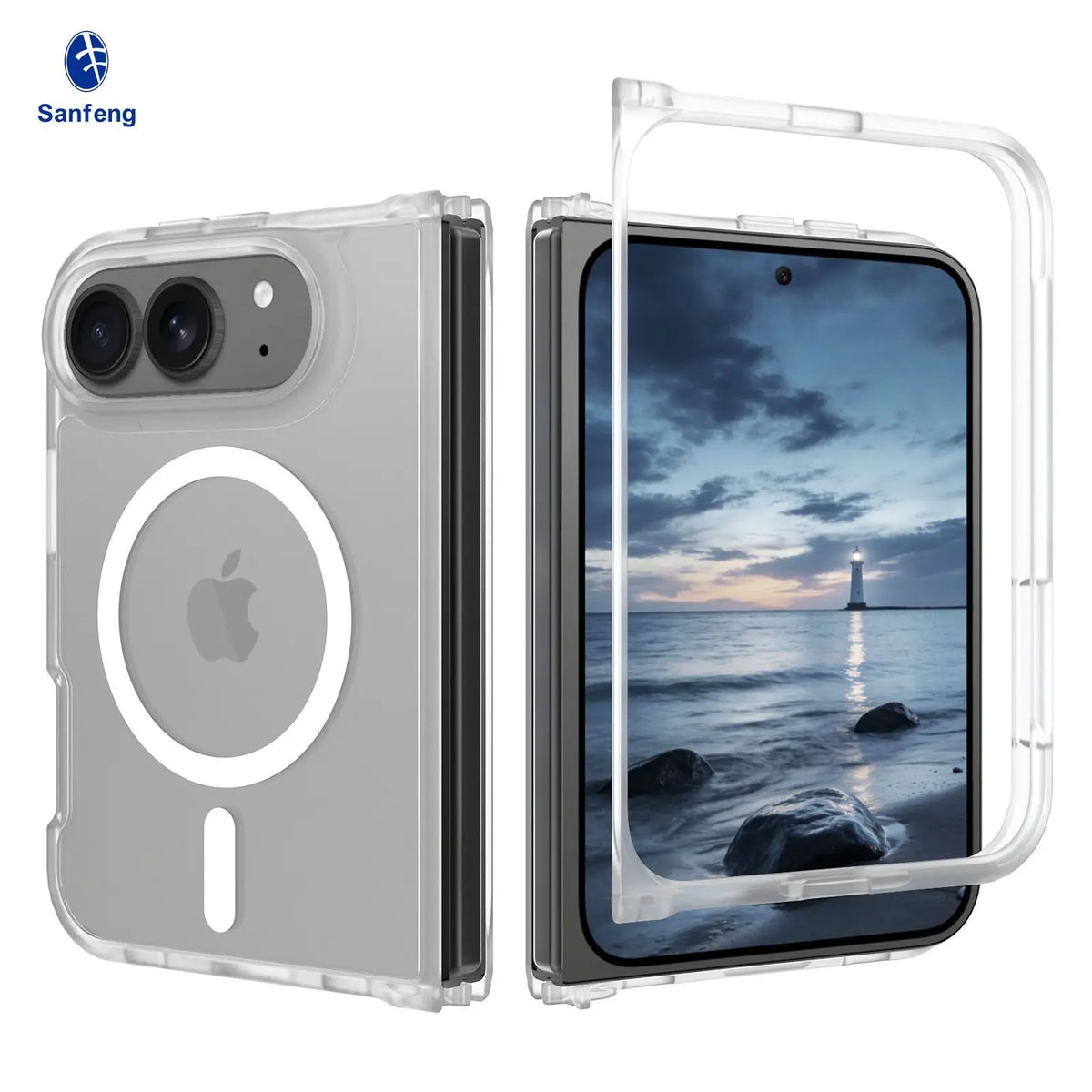 Matte Acrylic MagSafe Case for iPhone Duo