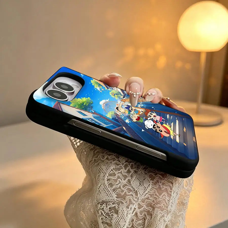 Phone Cover Case for Apple iPhone Duo 18Pro Max 18 Pro Shins‑Chans Collage