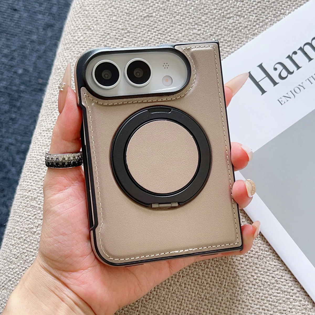 Rotating MagSafe Leather Case for iPhone Duo