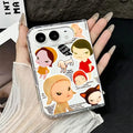 HOT Fashion Acrylic Transparent Phone Case for iPhone Duo 18 fold Shockproof Clear Ultra Slim Cartoon Yoshitomos Naras