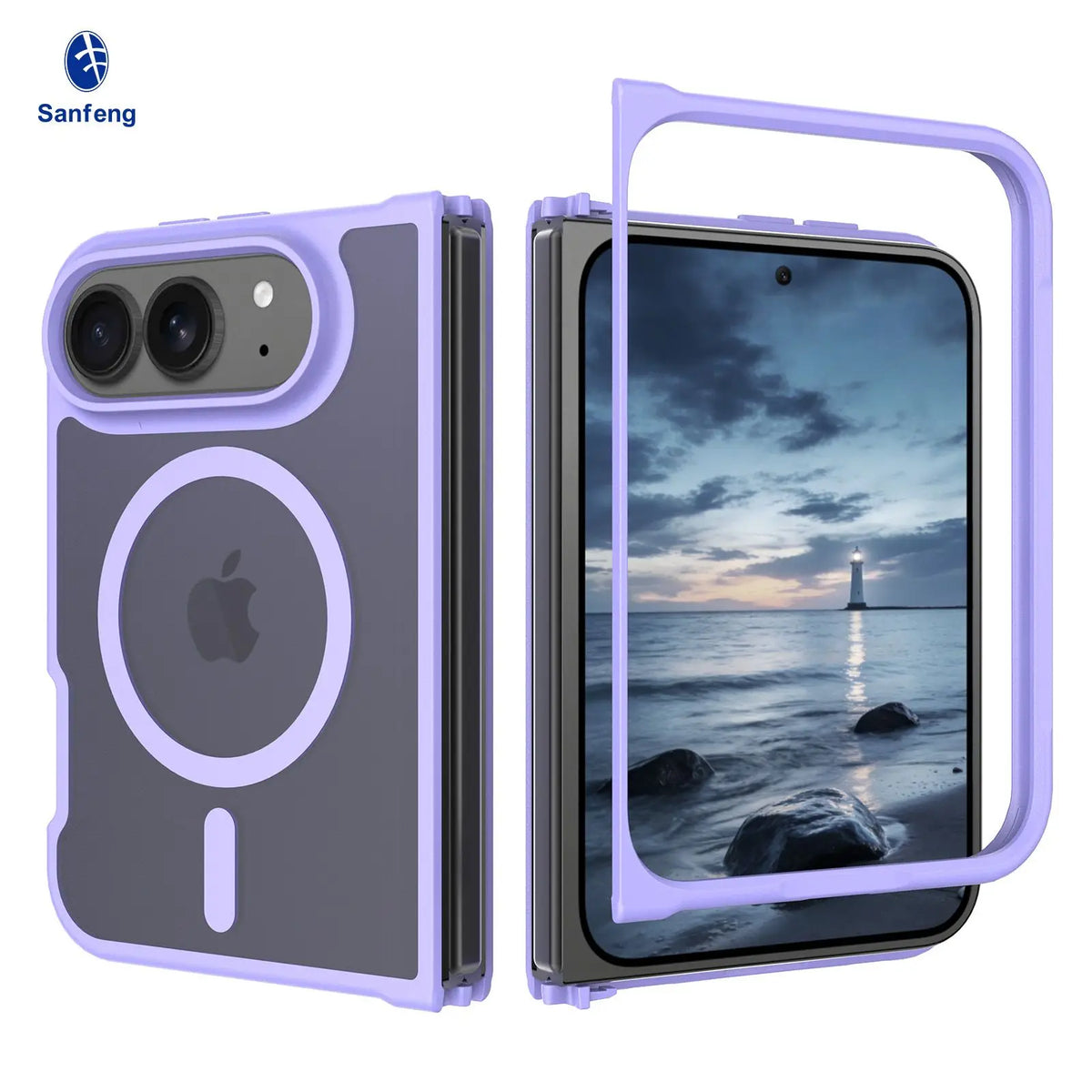 Matte Acrylic MagSafe Case for iPhone Duo