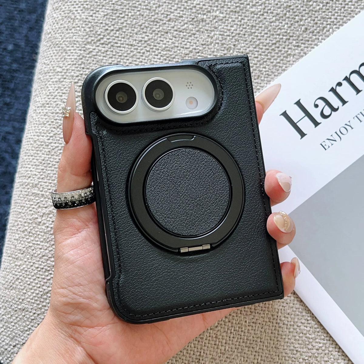 Rotating MagSafe Leather Case for iPhone Duo